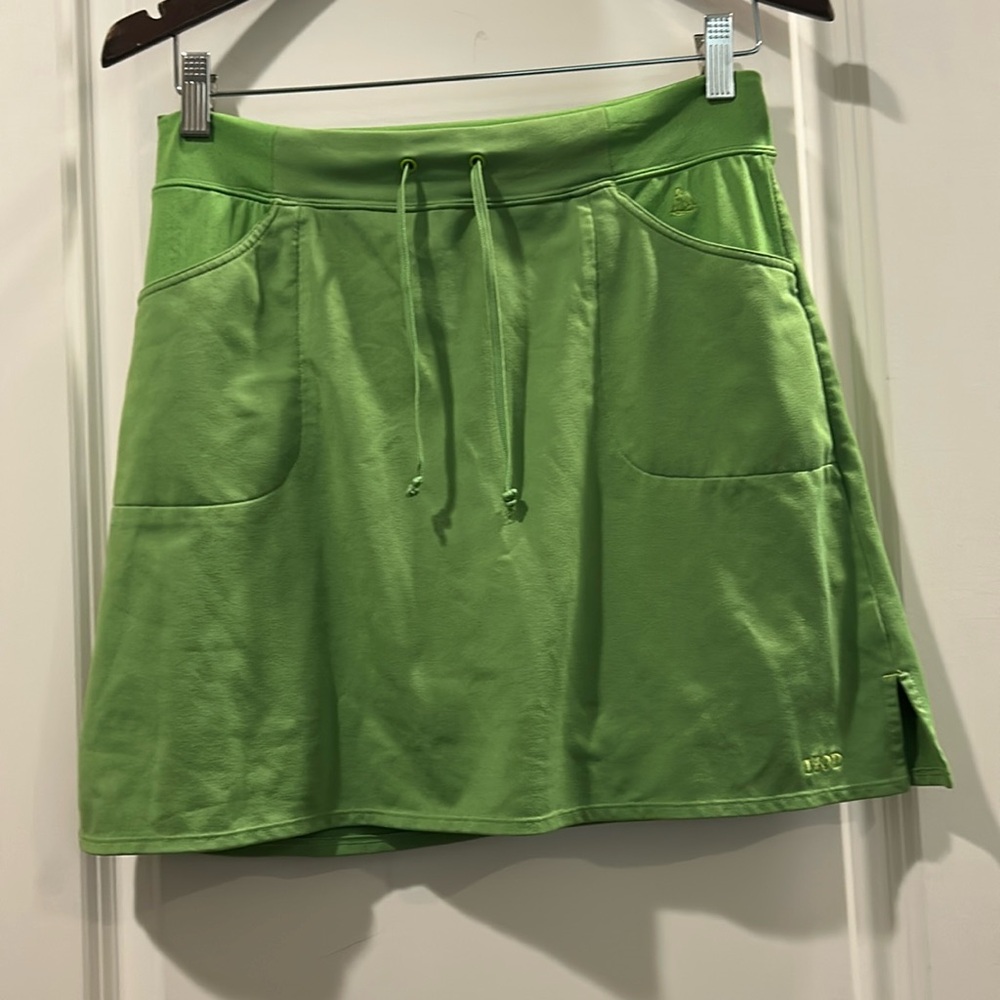IZOD Cool FX neon tennis golf pickleball Skort stretch drawstring pockets size S